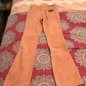 Westward 626 orange flare wrangler jeans 24X34